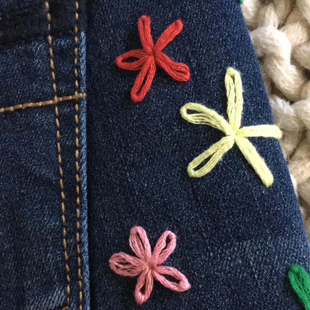 Embroidered Jean Shorts - Picture 3 of 3